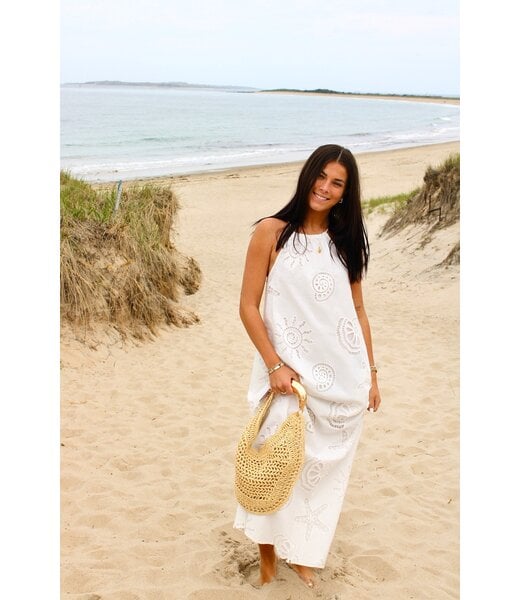 Pretty Garbage Dariah Eyelet Maxi Dress
