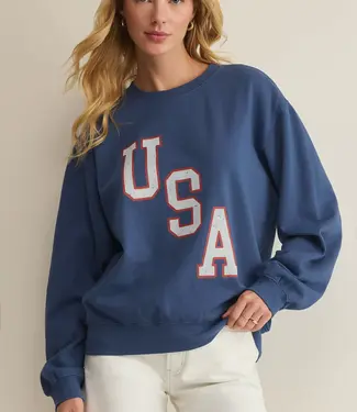 Z Supply Americana Boyfriend Sweatshirt