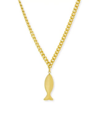 Salty Cali Golden Fish Necklace