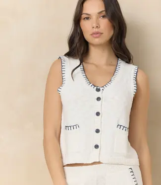 Ocean Drive/Vintage Havana Oceana Whipstitch Vest