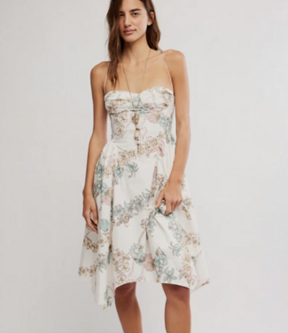 Free People Cherish Printed Midi