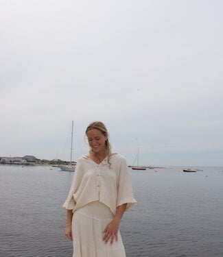 Milio Milano Mariella Short Sleeve Gauze Button Down