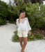 Mia Crochet V-Neck