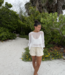 Mia Crochet V-Neck