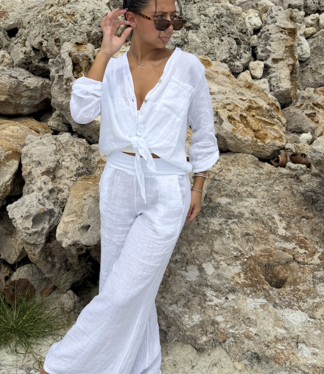 Natalia Linen Palazzo Pant