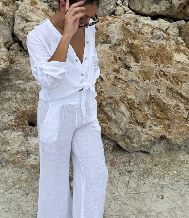 Venezia Linen Button Down