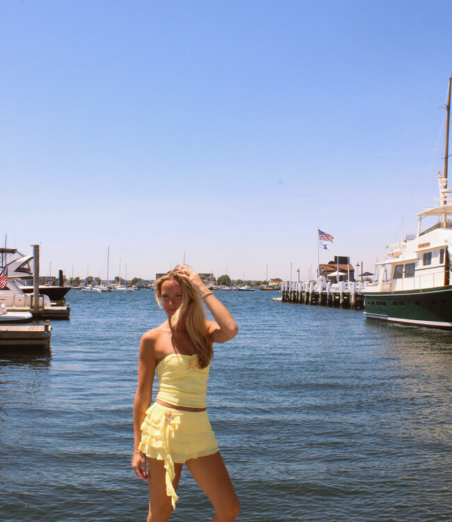 Emerald Strapless Top