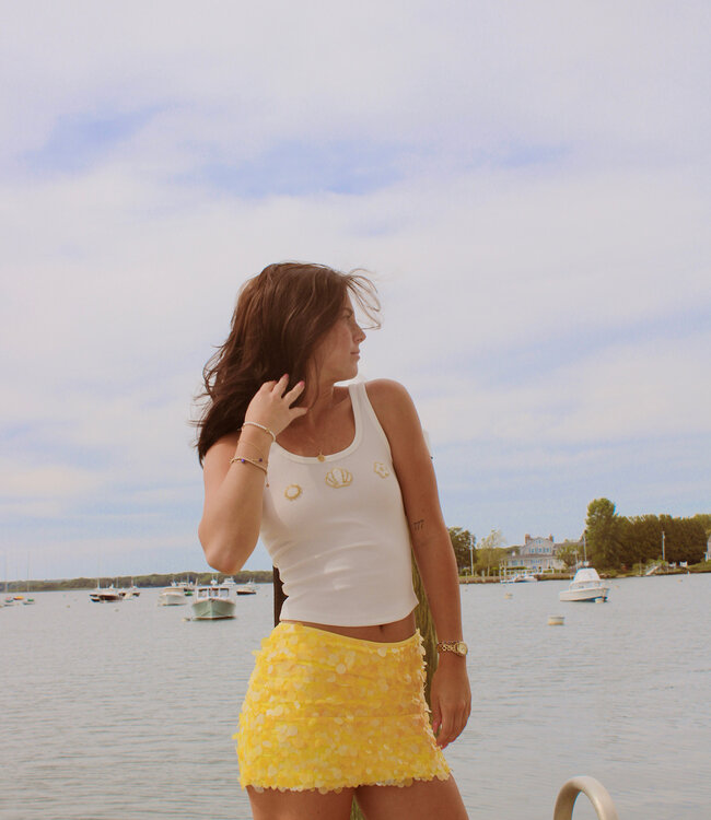 Evie Sequin Mini Skort