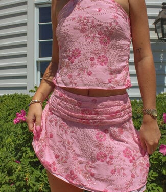 Pretty Garbage Faith Beaded Halter Top
