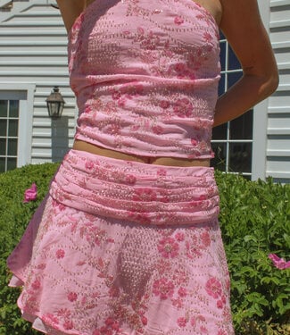 Pretty Garbage Faith Beaded Mini Skirt