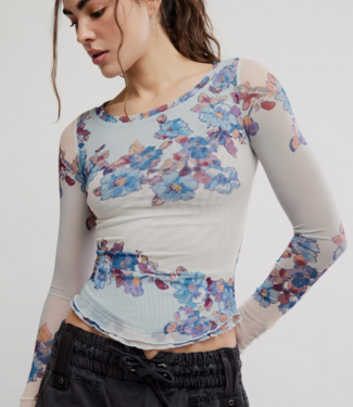 Free People Lilly Printed Longsleeve