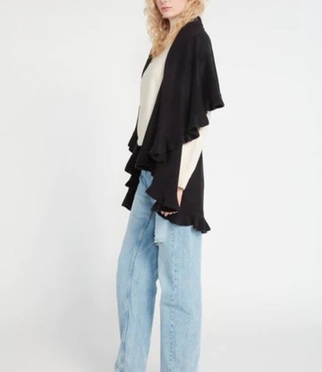 Ruffle Shawl Vest