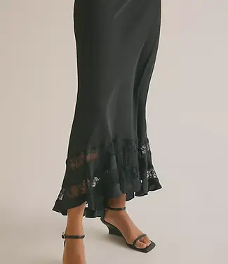 Free People Long Lost Lover Maxi Slip Skirt