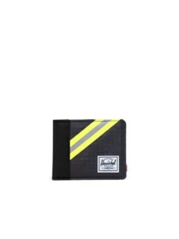 Herschel Roy RFID Black Enzyme Ripstop/Black/Safety Yellow