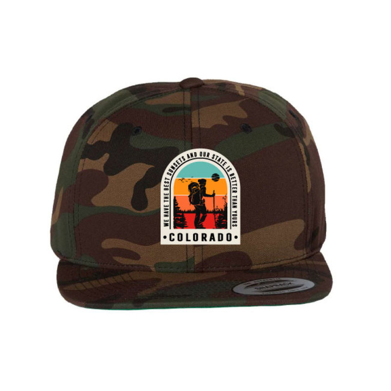 Abstract Colorado Best State Snapback with Natural Patch
