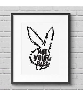 Abstract Not Your Babe Giclée Digital Print