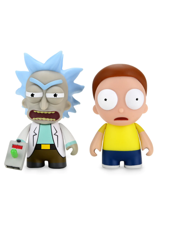 RICK & MORTY - 3IN VINYL FIGURES - RICK WITH RAYGUN & MORTY 2-PACK