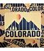 Abstract Colorado Colorado Retro Mountain Sticker