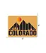 Abstract Colorado Colorado Retro Mountain Sticker