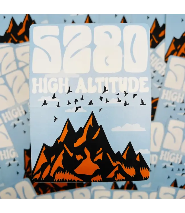 Abstract Colorado 5280 High Altitude Sticker