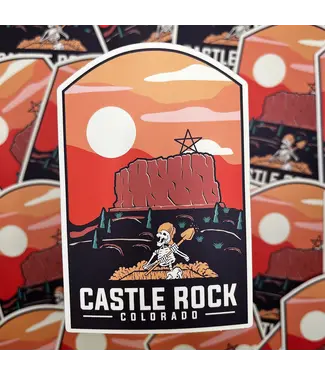 Abstract Colorado Castle Rock Colorado Sticker