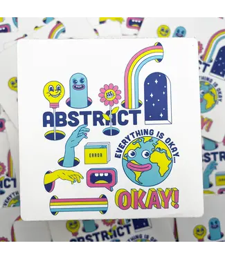 Abstract Abstract Error Sticker
