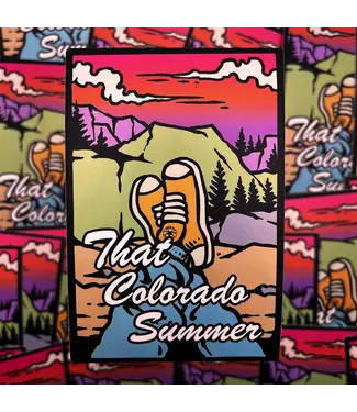 Abstract Colorado That Colorado Summer Sticker