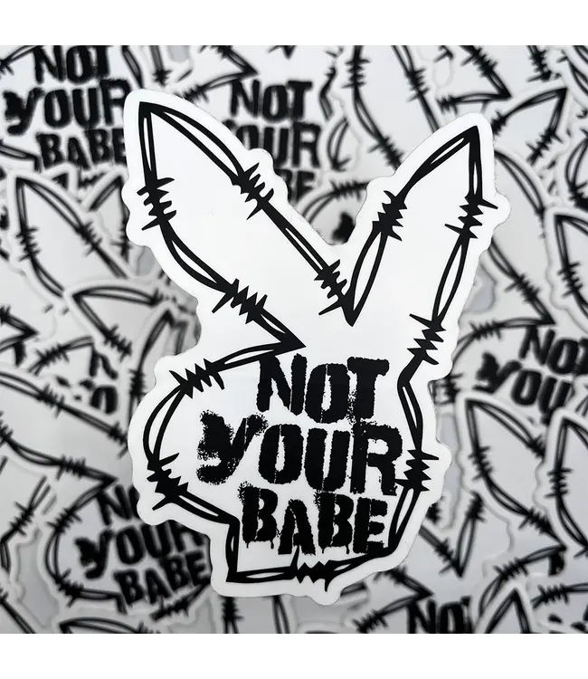 Abstract Not Your Babe Sticker