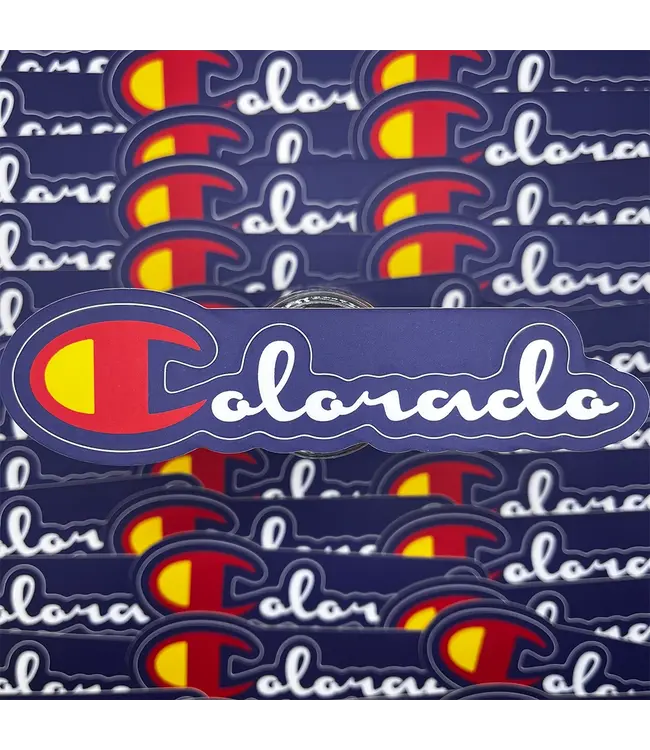 Abstract Colorado Champion Colorado Sticker