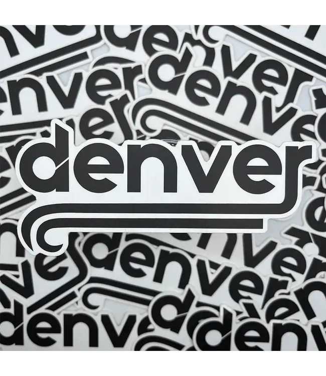 Abstract Colorado Denver Script Sticker