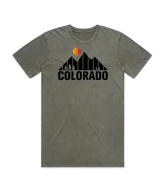 Abstract Colorado Retro Colorado Mountain Tee