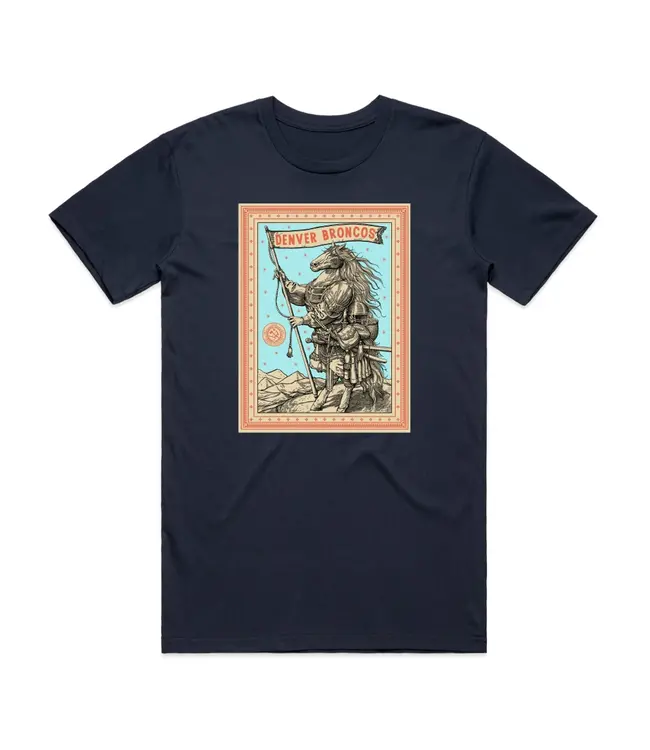 Abstract Artist Series Denver Broncos by Ravi Zupa Tee