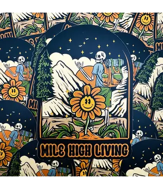 Abstract Mile High Living Sticker