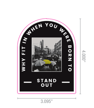 Abstract Artist Series Stand out in Denver Sticker