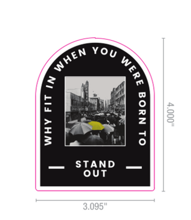 Abstract Artist Series Stand out in Denver Sticker