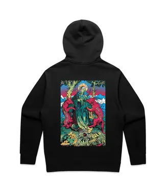 Abstract Artist Series Wolves in the Garden Hoodie Abstract x Oak Bloak