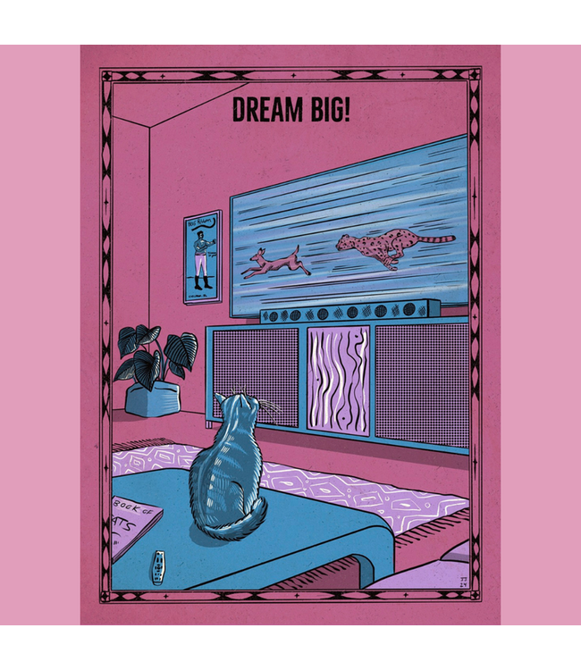 Jesse Jarldane Art Self Care Cat Prints by Jesse Jarldane