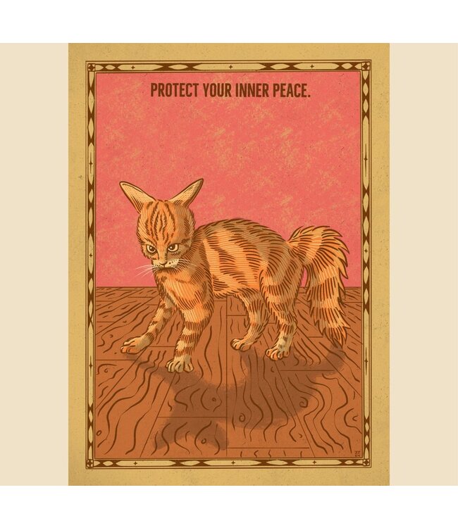 Jesse Jarldane Art Self Care Cat Prints by Jesse Jarldane