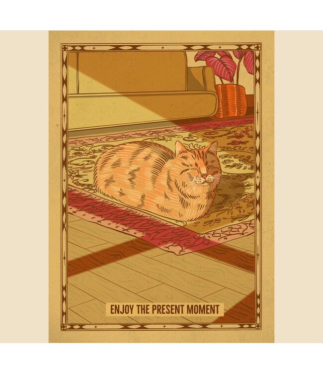 Jesse Jarldane Art Self Care Cat Prints by Jesse Jarldane