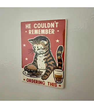 Couldnt Remember Cat Magnet