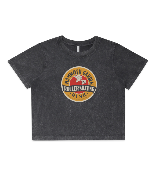 Abstract Mammoth Garden Roller Rink Ladies Cropped Tee