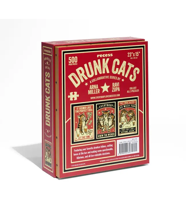Arna Miller Drunk Cats Puzzle