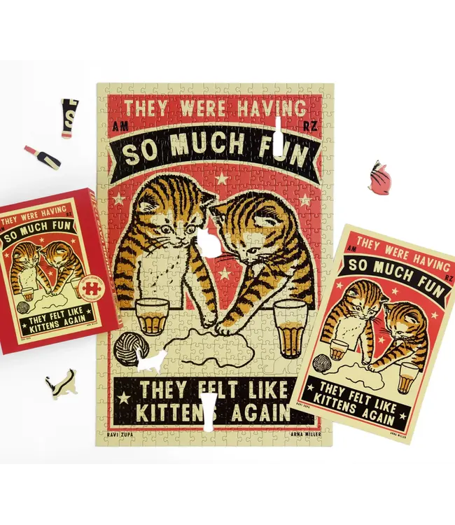 Arna Miller Drunk Cats Puzzle