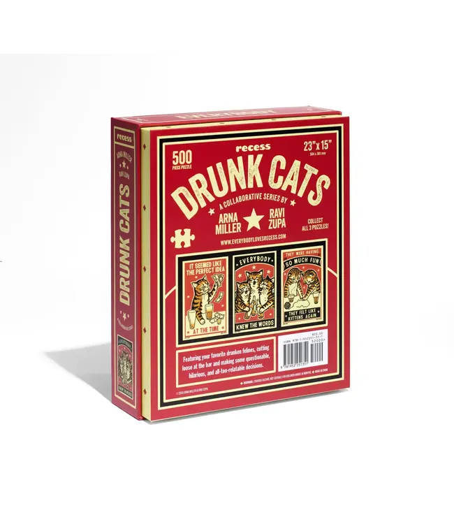 Arna Miller Drunk Cats Puzzle