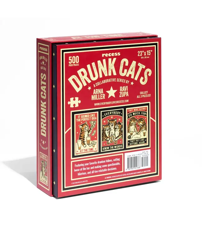 Arna Miller Drunk Cats Puzzle