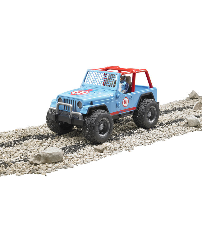 Jeep Cross Country racer blue with driver
