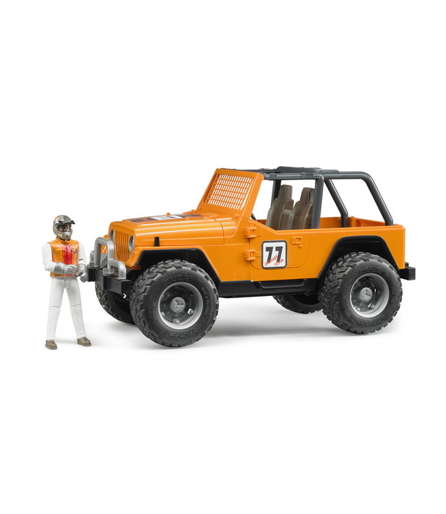 Jeep Cross Country racer orange with driver