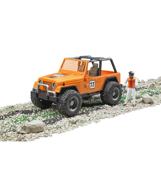 Jeep Cross Country racer orange with driver