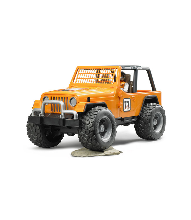 Jeep Cross Country racer orange with driver