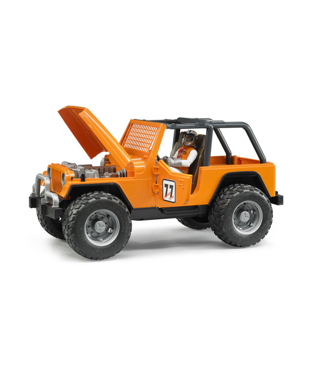 Jeep Cross Country racer orange with driver